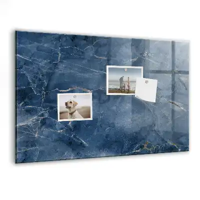 Magnetic dry erase board with an elegant marble finish