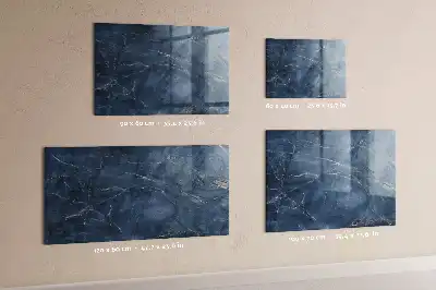 Magnetic dry erase board with an elegant marble finish