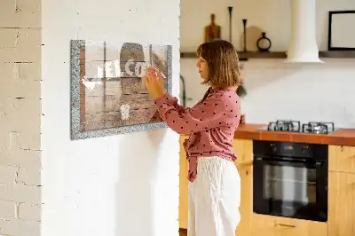 Magnetic erase board welcome sign