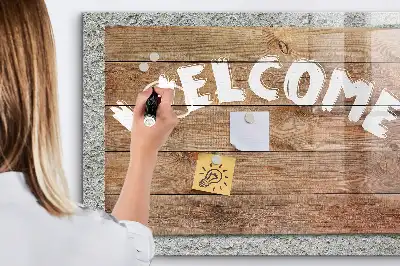 Magnetic erase board welcome sign