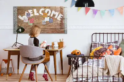 Magnetic erase board welcome sign