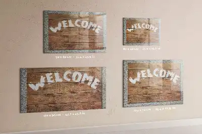 Magnetic erase board welcome sign