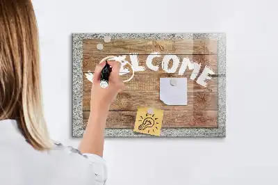 Magnetic erase board welcome sign