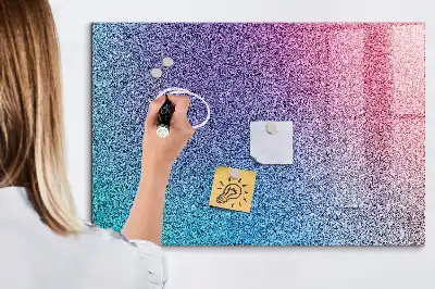 Magnetic erase board with gradient pattern