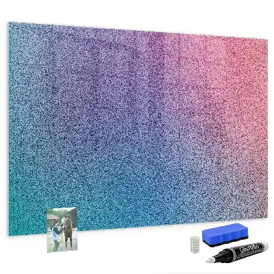 Magnetic erase board with gradient pattern