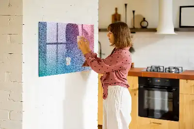 Magnetic erase board with gradient pattern