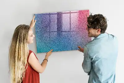 Magnetic erase board with gradient pattern