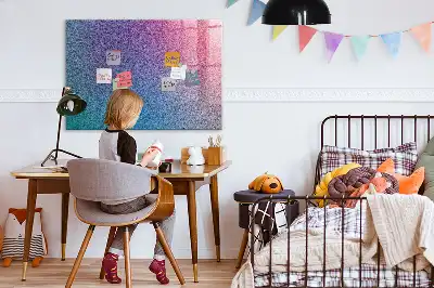Magnetic erase board with gradient pattern