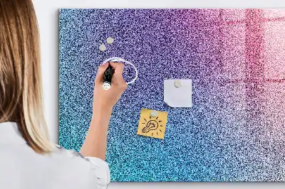 Magnetic erase board with gradient pattern