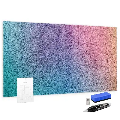 Magnetic erase board with gradient pattern
