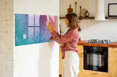 Magnetic erase board with gradient pattern