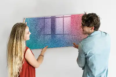 Magnetic erase board with gradient pattern