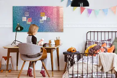 Magnetic erase board with gradient pattern