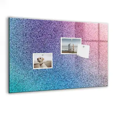 Magnetic erase board with gradient pattern