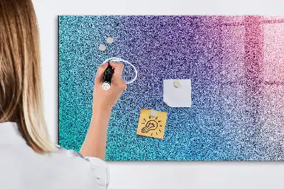 Magnetic erase board with gradient pattern