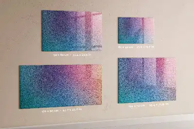 Magnetic erase board with gradient pattern