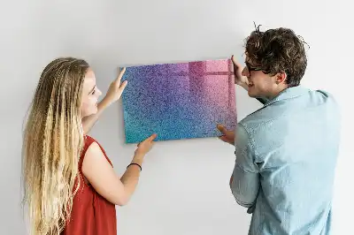 Magnetic erase board with gradient pattern