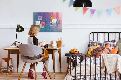 Magnetic erase board with gradient pattern