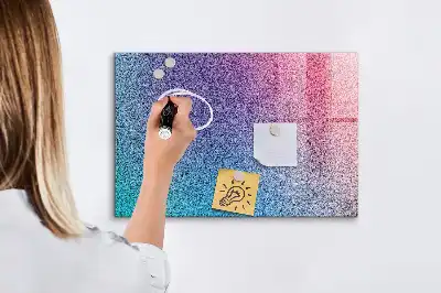 Magnetic erase board with gradient pattern