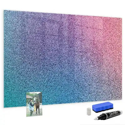 Magnetic erase board with gradient pattern