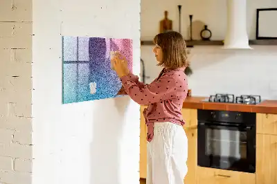 Magnetic erase board with gradient pattern