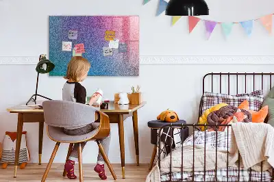 Magnetic erase board with gradient pattern
