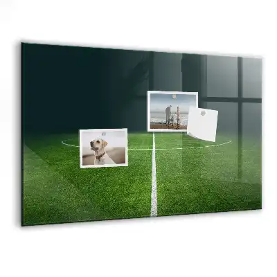 Magnetic dry erase board soccer field design