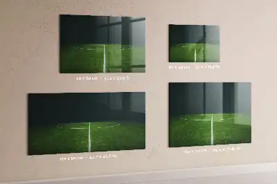 Magnetic dry erase board soccer field design