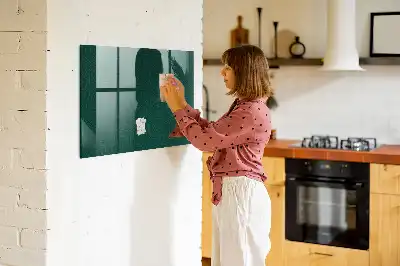 Magnetic dry erase board with leaf pattern