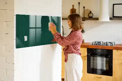 Magnetic dry erase board with leaf pattern