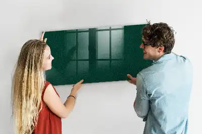 Magnetic dry erase board with leaf pattern
