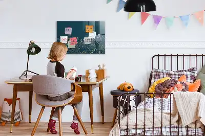 Magnetic erase board mountain sketch design