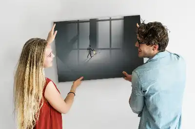 Magnetic erase board wanderer in the dark design
