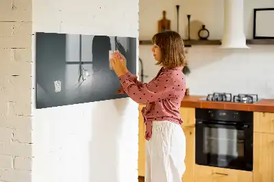 Magnetic erase board wanderer in the dark design