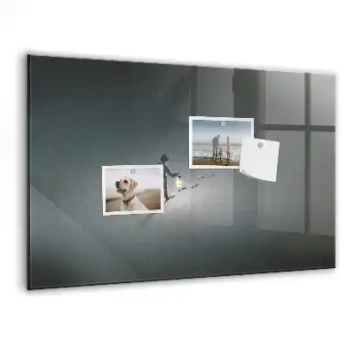 Magnetic erase board wanderer in the dark design