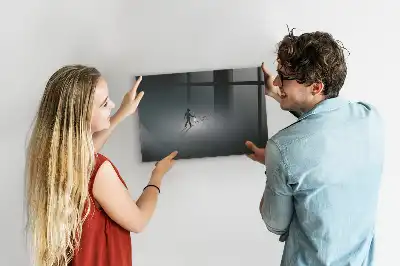 Magnetic erase board wanderer in the dark design