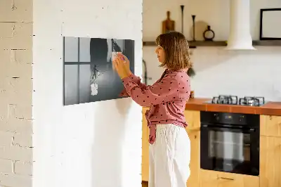 Magnetic erase board wanderer in the dark design