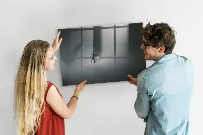 Magnetic erase board wanderer in the dark design