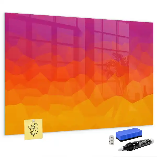 Magnetic dry erase board sunrise desk model