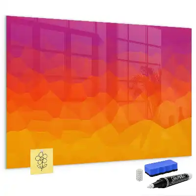 Magnetic dry erase board sunrise desk model