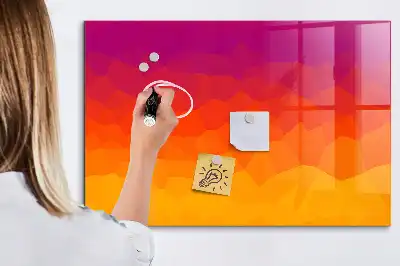 Magnetic dry erase board sunrise desk model