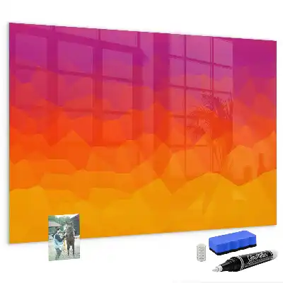 Magnetic dry erase board sunrise desk model