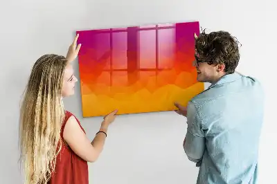 Magnetic dry erase board sunrise desk model