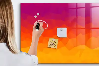 Magnetic dry erase board sunrise desk model