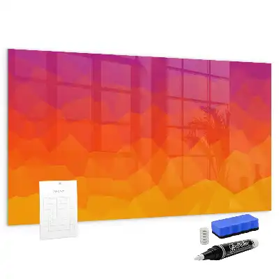 Magnetic dry erase board sunrise desk model