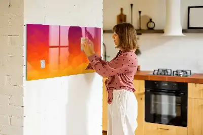 Magnetic dry erase board sunrise desk model