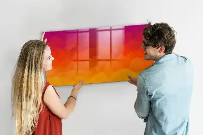 Magnetic dry erase board sunrise desk model