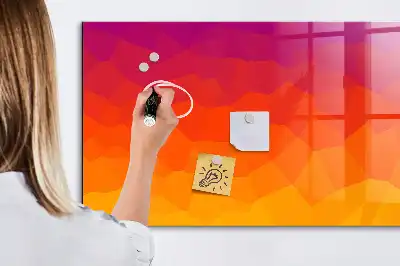 Magnetic dry erase board sunrise desk model