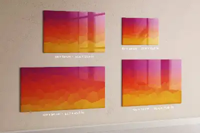 Magnetic dry erase board sunrise desk model