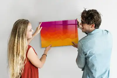 Magnetic dry erase board sunrise desk model